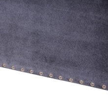 Load image into Gallery viewer, 44.88&quot;L Grey Padded Velvet Storage Ottoman Bench with Acrylic Legs
