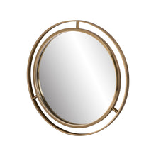 Load image into Gallery viewer, Makeup Mirror 24&quot;D Deluxe Round Gold Wall Mirror
