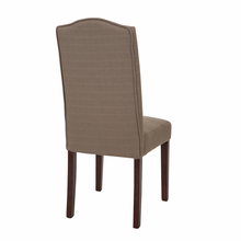 Load image into Gallery viewer, Tan Upholstered Dining Chairs With Studded Decoration, Set Of 2
