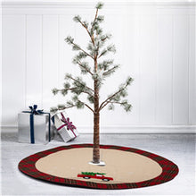 Load image into Gallery viewer, 48&quot;D Fabric Christmas Tree Skirt - Red Truck
