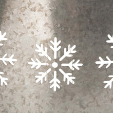 Load image into Gallery viewer, 21.65&quot;D Snowflake Diecut Metal Tree Collar with Light String
