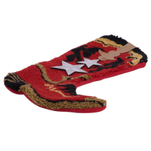 Load image into Gallery viewer, 19&quot; Handmade Hooked Red Boot Christmas Stocking
