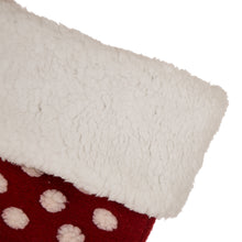 Load image into Gallery viewer, 21&quot;L Fabric Pompom Stocking,&quot;Merry Christmas&quot;
