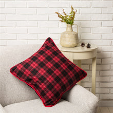 Load image into Gallery viewer, 18&quot;L Farmhouse Plaid Pillow Cover
