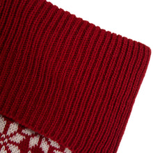 Load image into Gallery viewer, 24&quot;L Knitted Acrylic Christmas Stocking w/Snowflake
