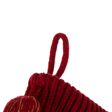 Load image into Gallery viewer, 24&quot;L Knitted Acrylic Christmas Stocking w/Snowflake
