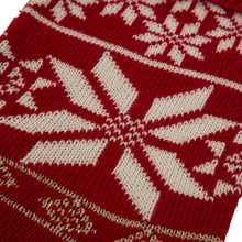 Load image into Gallery viewer, 24&quot;L Knitted Acrylic Christmas Stocking w/Snowflake
