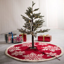 Load image into Gallery viewer, Fabric Merry Christmas Tree Skirt Christmas Home Decor, 48&quot; inches(in Diameter)
