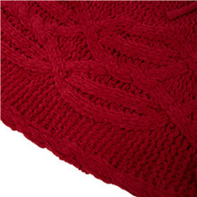 Load image into Gallery viewer, 52&quot;D Knitted Polyester Red Christmas Tree Skirt
