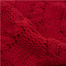 Load image into Gallery viewer, 52&quot;D Knitted Polyester Red Christmas Tree Skirt
