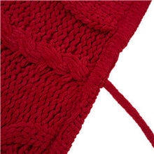 Load image into Gallery viewer, 52&quot;D Knitted Polyester Red Christmas Tree Skirt
