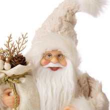 Load image into Gallery viewer, 12&quot;H Standing Santa Figurine With a Beige Felt Outfit
