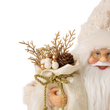 Load image into Gallery viewer, 12&quot;H Standing Santa Figurine With a Beige Felt Outfit
