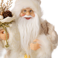 Load image into Gallery viewer, 12&quot;H Standing Santa Figurine With a Beige Felt Outfit
