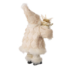 Load image into Gallery viewer, 12&quot;H Standing Santa Figurine With a Beige Felt Outfit
