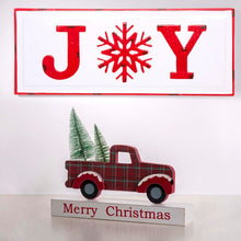 Load image into Gallery viewer, 12.81&quot;L Wooden/Metal Red Truck Table Decor
