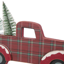 Load image into Gallery viewer, 12.81&quot;L Wooden/Metal Red Truck Table Decor
