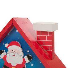 Load image into Gallery viewer, Handcrafted Wooden Santa House Christmas Countdown Calendar With Drawer
