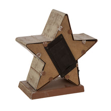 Load image into Gallery viewer, 7.50&quot;H Marquee LED Wooden/Metal Star Stocking Holder
