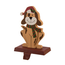 Load image into Gallery viewer, 7.50&quot;H Wooden/Metal Dog Stocking Holder
