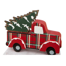 Load image into Gallery viewer, 6.12&quot;H Wooden/Metal Red Truck Stocking Holder
