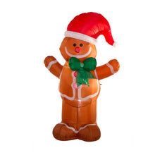 Load image into Gallery viewer, 7.87ft Christmas Lighted Gingerbread Man Inflatable Decor
