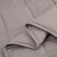 Load image into Gallery viewer, 72&quot;L*48&quot;W Cotton Shell Quilted Weighted Blanket With Polyester Filling - Gray 12lbs
