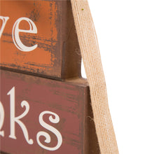 Load image into Gallery viewer, Handcrafted Wooden &quot;Give Thanks&quot; Block Set
