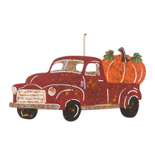 Load image into Gallery viewer, 25&quot;L Metal Rusty Truck Yard Stake or Standing Decor or Hanging Decor
