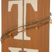 Load image into Gallery viewer, 51.57&quot; H Wooden &quot;Give THANKS&quot; Porch Sign Board with Cane Decoration
