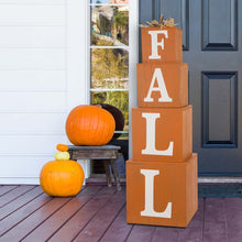 Load image into Gallery viewer, 38&quot;H Wooden FALL Nested Box Decor
