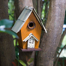 Load image into Gallery viewer, Glitzhome 10.63&quot;H Distressed Wooden Birdhouse
