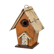 Load image into Gallery viewer, Glitzhome 10.63&quot;H Distressed Wooden Birdhouse
