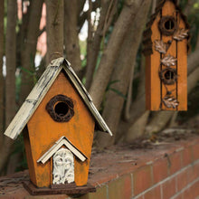 Load image into Gallery viewer, Glitzhome 10.63&quot;H Distressed Wooden Birdhouse
