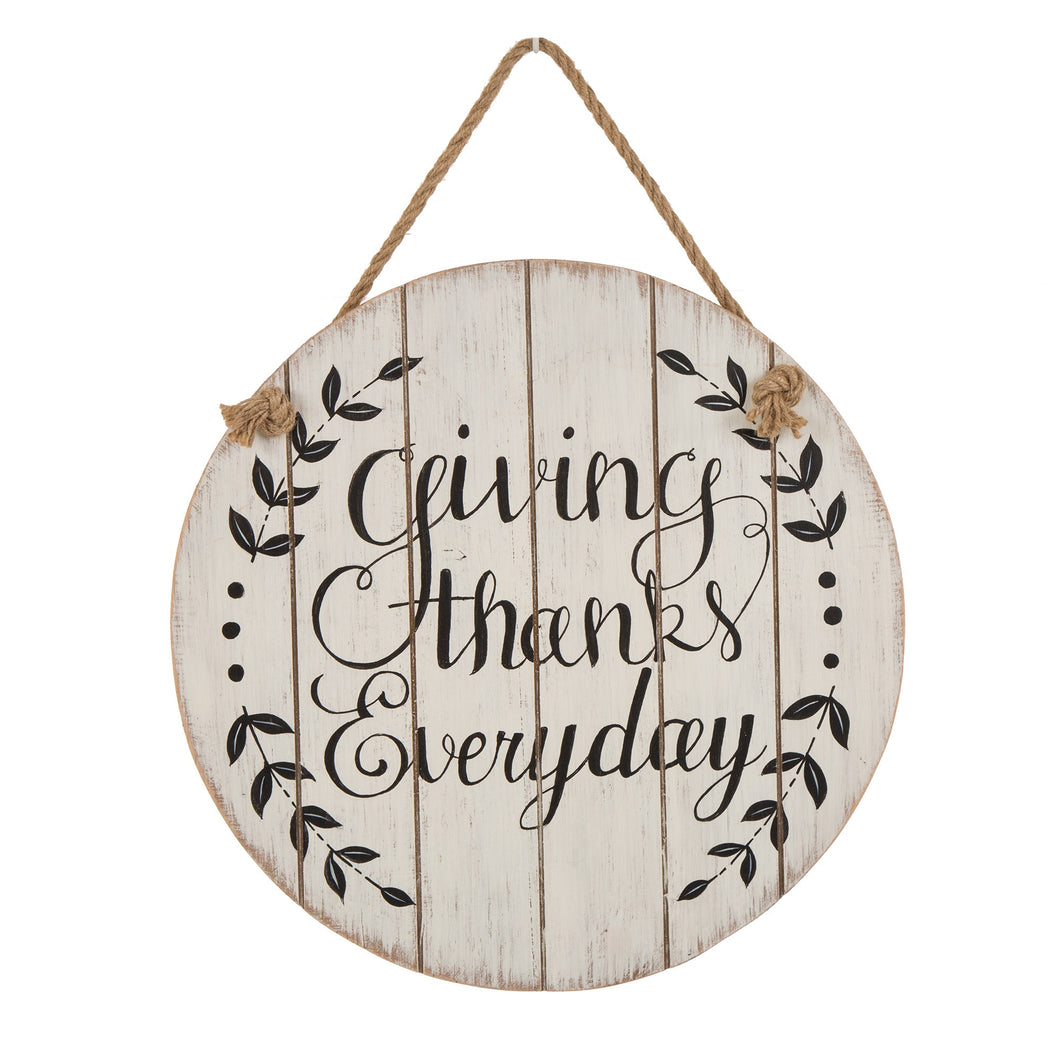 Thanksgiving Wall Decorations Farmhouse Wooden Wall Decorative Sign Round Hanging Thanksgiving Wall Art