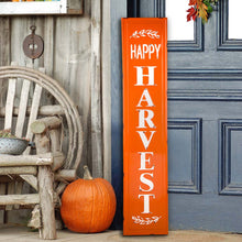 Load image into Gallery viewer, 43&quot;H Enameled Metal &quot;HARVEST&quot; Porch Sign
