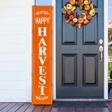 Load image into Gallery viewer, 43&quot;H Enameled Metal &quot;HARVEST&quot; Porch Sign
