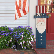 Load image into Gallery viewer, 36&quot;H Wooden/Metal Patriotic Uncle Sam Porch Board Sign
