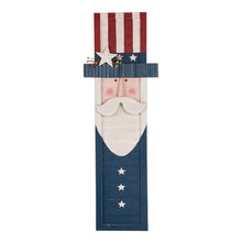 Load image into Gallery viewer, 36&quot;H Wooden/Metal Patriotic Uncle Sam Porch Board Sign
