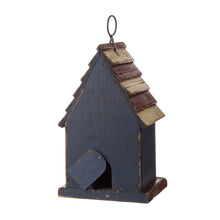 Load image into Gallery viewer, 9.06&quot;H Rustic Patriotic Garden Distressed Wooden Decorative Birdhouse
