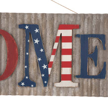 Load image into Gallery viewer, 36.10&quot;L Metal/Wooden Patriotic HOME Wall Décor
