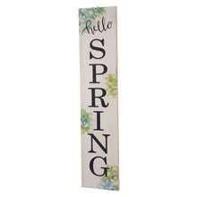 Load image into Gallery viewer, 42&quot;H Wooden &quot;Hello SPRING&quot; Porch Sign Decor
