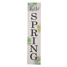 Load image into Gallery viewer, 42&quot;H Wooden &quot;Hello SPRING&quot; Porch Sign Decor
