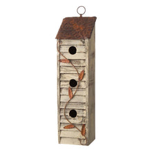 Load image into Gallery viewer, 17.95&quot;H Tall Three-Tier Hand Painted Wood Birdhouse
