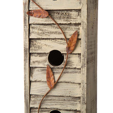 Load image into Gallery viewer, 17.95&quot;H Tall Three-Tier Hand Painted Wood Birdhouse
