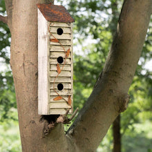 Load image into Gallery viewer, 17.95&quot;H Tall Three-Tier Hand Painted Wood Birdhouse
