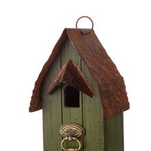 Load image into Gallery viewer, 10&quot;H Rustic Garden Distressed Wooden Decorative Birdhouse
