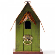 Load image into Gallery viewer, 10&quot;H Rustic Garden Distressed Wooden Decorative Birdhouse
