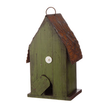 Load image into Gallery viewer, 10&quot;H Rustic Garden Distressed Wooden Decorative Birdhouse
