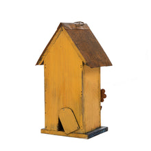 Load image into Gallery viewer, 10.24&quot;H Wooden Distressed Flower Garden Birdhouse
